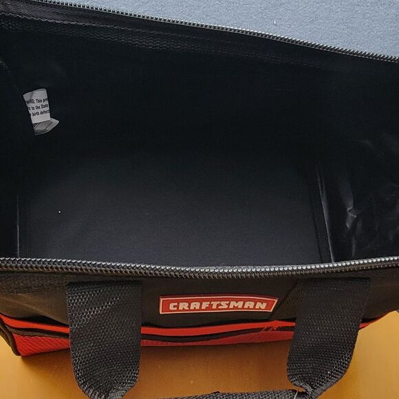 Craftsman Large Mouth 13 inch 6 Pockets Durable Tool Bag for Small Tools 513100 - Picture 9 of 16